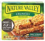 Nature Valley  oats 'n' honey crunchy granola bars, 6- 2 bar pouches Center Front Picture